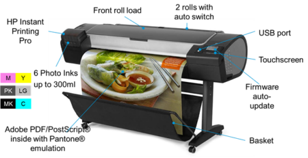 HP Designjet Z5400 postscript printer